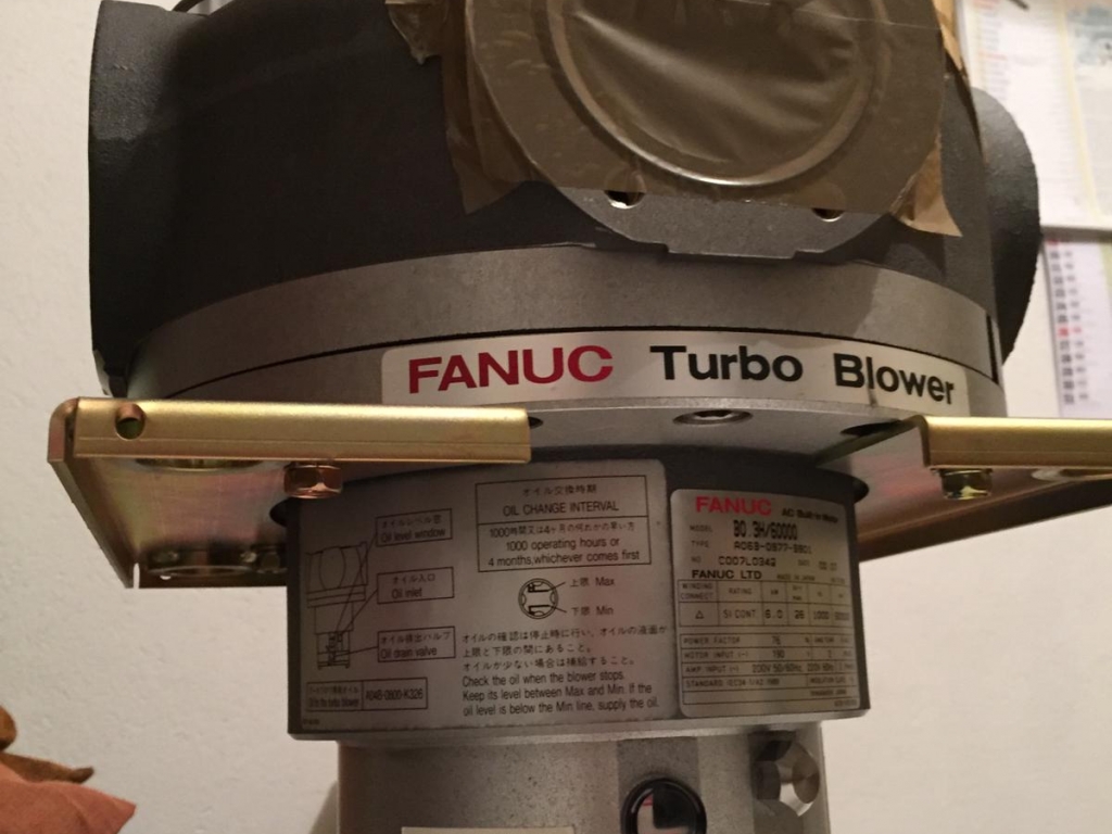 Turbo blower turbine for FANUC CO2 laser systems